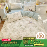 艾薇 双人被套纯棉被罩家用全棉被套单件200*230cm 仙草