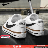 耐克（NIKE）男鞋板鞋 25春夏新款时尚运动鞋舒适耐磨低帮运动休闲鞋滑板鞋 COURT LEGACY/白棕/偏小半码 44.5