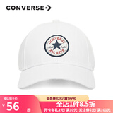 匡威（Converse）男女潮牌帽子经典学院风大LOGO图案五角星可调学生鸭舌帽 10022135-A02 OS