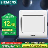 西门子（SIEMENS）开关插座 一开单控面板 86型暗装面板 远景雅白色