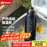 孔雀（Peacock）夏季冰饮水杯 大容量不锈钢运动杯便携保温杯保冷杯