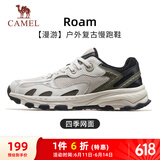 骆驼（CAMEL）漫游户外复古慢跑鞋男休闲运动 K13S09L7015-1 一度灰/深榄绿 43