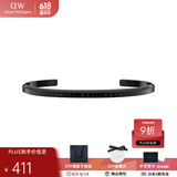 丹尼尔惠灵顿（DanielWellington）dw手镯男女 经典开口情侣手镯时尚饰品 生日礼物送女友 耀目黑大号DW00400382