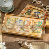 来自星星的礼物金属书签礼盒北京故宫文创礼品女生生日礼物男送老师学生高级轻奢中国风礼物商务伴手礼实用小礼品 【鲤跃龙门】4件套礼盒+礼袋