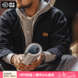 马登工装底特律猎装夹克男秋季J001美式帆布巴恩风翻领谷仓外套新款 黑色 【男士美拉德穿搭】 XL