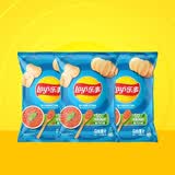 乐事（Lay's） 薯片40g*3包小龙虾味薯片儿童节休闲零食 经典原味多种混合口味 红烩味40g*3袋