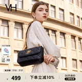 VANESSA HOGAN VH包包女包茵然软包2025夏季轻奢链条单肩斜挎包生日礼物送女友 黑色