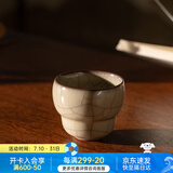 万仟堂（Edenus）主人杯茶杯陶瓷杯高档茶具水杯汝窑送父母长辈伴手礼盒 五大名窑A 官窑·千杯（1杯）