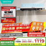 华帝（VATTI）国家政府补贴20% 欧式顶吸家用吸油烟机小尺寸齐平橱柜22风量大吸力脱排抽油烟机一级能效 i11176T