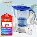 九阳（Joyoung）过滤净水器 家用滤水壶 净水壶 3.5L(蓝色）四重过滤 智能换芯提醒 B05E一壶7芯