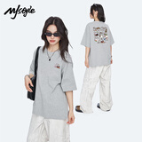 MJ STYLE纯棉短袖t恤女2026夏季美式复古辣妹ins风潮流休闲百搭宽松款半袖