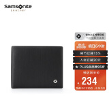 新秀丽（Samsonite）男士短款两折横款皮夹牛皮钱包礼盒装男士礼物送男友TK7*09002
