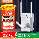 COMFAST CF-XR185 V2大功率双频AX3000千兆网口WIFI信号放大器无线路由器信号扩展器网络中继器AP