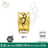 周生生黄金转运珠 XL勇气足金串珠手串 飞龙在天不含手链绳86641C定价