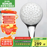 科勒（KOHLER）花洒喷头 手持花洒氧沐【三功能】手持花洒K-R99063T-CP流线型