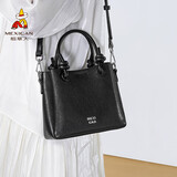 稻草人牛皮包包女包2025新款轻奢夏季单肩水桶斜挎包生日礼物送女友老婆