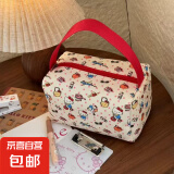 京东物流 新款手提包凯蒂猫大容量便携手拎收纳包高颜值化妆包 骑车kitty