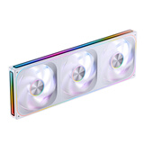 乔思伯（JONSBO）ZA-420W ARGB版白色 14CM*3机箱风扇（四面一体千层镜光效/3连体/可替换风扇/PWM公母头）