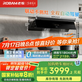 老板（Robam）【懒人油烟机】抽吸排烟灶联动顶侧一体超薄平嵌国家补贴20%以旧换新29大吸力小黑镜L1P可配燃气灶