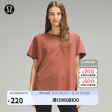 lululemon丨All Yours 女士 T 恤 *棉 透气 LW3FU1S 短袖 古铜棕 XXS /2