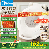 美的（Midea）电饼铛家用 双面加热 煎烤机烙饼锅早餐机 煎饼锅薄饼机 34cm大尺寸加大加深 烤肉锅电饼档JKE3453