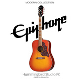 epiphone蜂鸟 Studio FC 樱桃色民谣电箱木吉他国产带包美国品牌易普锋