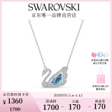施华洛世奇（SWAROVSKI）Swan优雅天鹅项链女吊坠轻奢送女友老婆520礼物女 125周年蓝色5533397