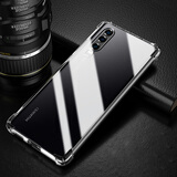 AOYAMIC 适用于华为p30pro手机壳P30保护套全包防摔个性简约时尚透明超薄软壳男女情侣外壳 直屏华为P30【透明白】 气囊防摔透明软壳【单壳】