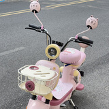 首迈爱玛小金豆后视镜电动车反光镜大视野超广角元宇宙play电瓶车装饰 小猫【樱花粉】通体烤漆防水防锈