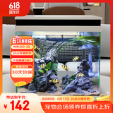 森森桌面 超白玻璃一体小鱼缸水族箱HNE300