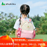 SHUKIKU儿童书包幼儿园背包防丢失轻便防泼水大容量双肩包桃子果汁S+码