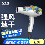 火之凤吹风机理发店专用 电吹风筒 负离子2200W大功率发廊大风力速干家用高速恒温护发不伤发8960 8960H白鹦鹉(2400W)