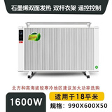 扬子（YAIR） 碳纤维电暖器取暖器家用节能省电全屋速热壁挂式卧室电暖气片 1600W智能变频双面加热【适用于18平左右】