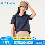 Columbia哥伦比亚Polo衫女春夏运动透气速干短袖t恤 AR1471 466 L