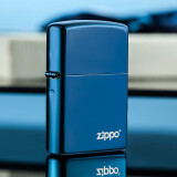 ZIPPO打火机之宝防风煤油 蓝宝商标 生日礼物送老公送男友 单机
