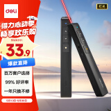 得力（deli）翻页笔教师用ppt投影笔激光翻页笔激光笔演讲笔 无线演示翻页器课件笔 逗猫笔红光 黑色2802