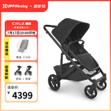 UPPAbabyCRUZ婴儿车高景观婴儿推车双向 可坐可躺 易折叠 宝宝手推车 CRUZ V2黑色JAKE【不含睡篮】