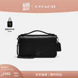蔻驰（COACH）【专享直降】女士BEA斜挎包休闲通勤高级感简约复古夏季女包 黑色