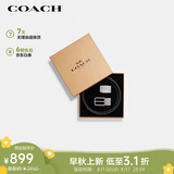 蔻驰（COACH）【品牌直供】男士PVC腰带皮带礼盒款F65242CQBK