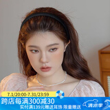 向晚简约洗脸发箍女防滑压碎发外出洗澡头箍女实用生日礼物一齿黑色