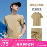 骆驼（CAMEL）情侣休闲T恤男女士透气户外运动圆领印花百搭短袖夏季M13BZ00103