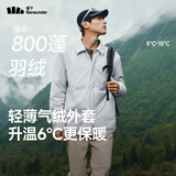 蕉下（beneunder）气绒服男衬衫外套可翻领户外休闲通勤 夹克外套CL237薄灰蓝L