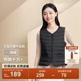 波司登（BOSIDENG）【反季】轻薄羽绒服90绒女短款露营徒步拿捏温差休闲保暖马甲背心 【店长推荐】黑色8056 L 170/92A