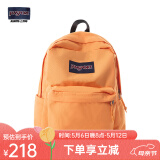 JANSPORT杰斯伯双肩包男旅行背书包电脑包女休闲学生校园情侣 4QUTGM5奶昔橘-带侧边袋