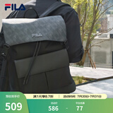 FILA斐乐男士背包易烊千玺同款2025夏季新品翻盖双肩包抗菌书包电脑包 满印一-ZA XS