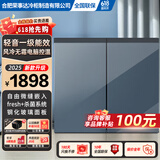时代潮卧式冰箱双开门家用全嵌入式变频风冷无霜台下厨房柜228升家用大容量矮冰箱 【莫兰迪】风冷无霜/一级能效/超薄嵌入 卧式冰箱