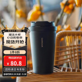 乐扣乐扣（LOCK&LOCK）遇见元气保温保冷咖啡杯弹跳盖男女颜值水杯400ML黑色LHC3271BLK