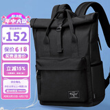 第九城（V.NINE）双肩包男女大容量15.6英寸笔记本电脑包通勤旅行背包情侣款大中学生书包 VD0BV33947S 玛瑙黑