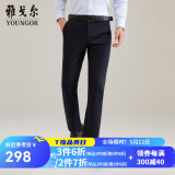 雅戈尔（YOUNGOR）休闲裤男DP棉免烫不易皱裤子宾霸莱卡面料休闲裤 VCDP319998FWA藏青标准 34/84A