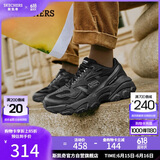斯凯奇（Skechers）男鞋夏季厚底增高老爹鞋复古运动鞋舒适透气软底户外休闲鞋237121